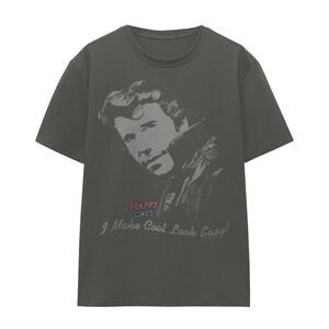 Happy Days Unisex Adult Cool The Fonz T-Shirt / Charcoal